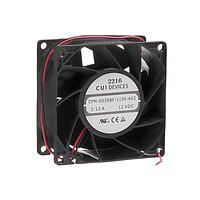 Same Sky (formerly CUI Devices) CFM-8038BF-1150-662 DC Fans dc axial fan, 80 mm square, 38 mm, 12 Vdc, ball, 15000 RPM, 114.28 CFM