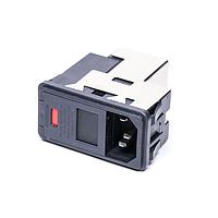 AMP Connectors - TE Connectivity PS000DS3A Inlets 3A DUAL FUSE SNAP IN MOUNT