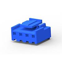 AMP Connectors - TE Connectivity 3-1123722-4 Headers & Wire Housings 3.96 EP PLUG HSG 4P(BLUE)