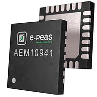 e-peas AEM10941-QFN Special Purpose Highly Efficient, Regulated Dual-Output, Ambient Energy Manager for Up To 7-cell Solar Panels with Optional Primary Battery