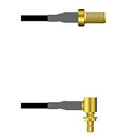Amphenol Custom Cable Q-2V03H0003096i RF Cable Assemblies SMA-SJ/SMB-RJB G174 96I