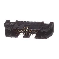 AMP Connectors - TE Connectivity 5102159-2 Shrouded 14 POS HDR 15AU R/A W/OUT LATCHES