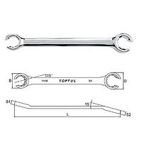 TOPTUL AFAA1820 Flare Nut Wrench (9/16 x 5/8 inch)