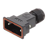 Molex / FCT 172704-0105 Strain Relief Backshell 9 Pos. Rear Mount Size 1 PLASTIC HOOD