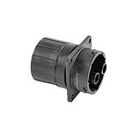 Amphenol SINE Systems RTS018N2SHEC03 Receptacles Receptacle, Square Flange, 2 Position, Female, Shell Size 18, Silicone Seal, and End Cap with Individual Wire Sealing