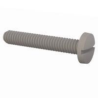 Essentra Components 010832B100 Machine Screw Binder Slotted Screw, #8-32 Thread, 1 in Lg