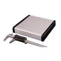 Hammond Manufacturing 1455R1602 PC Board 6.3x6.3x1.2"Extruded w/PlasticEnds Clear