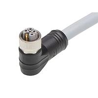 Molex 1205000209 Sensor Cables / Actuator Cables M12 Single-Ended Cordset 5 Poles  Female (90) to Pigtail 14 AWG Gray 3m  Lngth