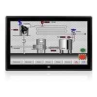 IEI Technology DM-F24A/PC-R41 Display Modules 23.8" 250 cd/m FHD LCD monitor, Aluminum front panel, Black color, W/USB projected capacitive touch screen, 9 -36V DC input, Powder paint, R4