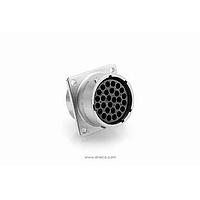 Amphenol SINE Systems RT002028SNH03 Connectors Receptacle, Square Flange, 28 Position, Female, Shell Size 20, with Silicone Seal