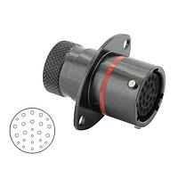 Eaton Souriau-Sunbank 8STA02424SN Connectors Square Flange Receptacle - size 24 - 24 contacts - Female