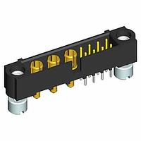 Harwin M80-5T10822M2-03-331-00-000 Power to the Board 8+3 Pos. Male Signal+Power Vertical Throughboard Conn. Jackscrews