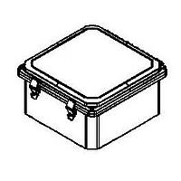 Bud Industries DPH-28728 PC Enclosure Gray Hinged Cover IP68 NEMA 6P PC Enclosure with Adjustable panel height  (13.24 X 13.24 X 7.72 In)