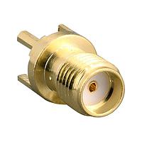 Linx Technologies - TE Connectivity CONSMA001-C-G PCB Receptacles SMA      C-BASE JACK PCB MNT T