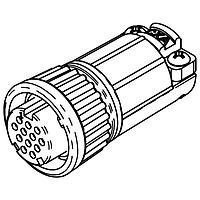 CONXALL W3280-12SG-521 Connectors MU WR CBL 12 #20 SKT CRP 521