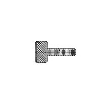 Fascomp FC7128-A Thumb Screw Thumb screw, 8-32 Thread X 3/8", Aluminum