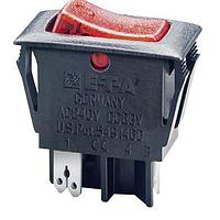 E-T-A Circuit Breakers 1410-F110-P1F1-W19QE2-2A Miniature Miniaturised single pole rocker switch/thermal circuit breaker combining ON/OFF switching and extremely fast overload performance in a single component (S-type TO CBE to EN 60934/IEC 934). Under overload conditions an internal neon (f