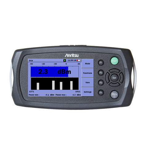 Optical test and measurement equipment used in fiber and network service applications