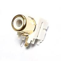 Kobiconn 156-0098-E PCB Mount RCA Phono Jack White