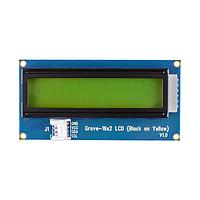 Seeed Studio 104020113 On Screen Display Boards Grove - 16 x 2 LCD (Black on Yellow)