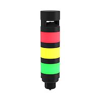 Banner Engineering TL70GBORALQ Tower Lights TL70 Tower Light, Black Housing: 4-Color Loud Audible Indicator; Voltage: 12-30 V dc; Environ. Rating: IP65; Input: Bimodal; Colors: Green Blue Orange Red; 8-pin M12 Integral QD