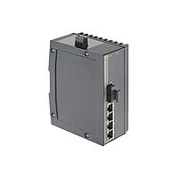 HARTING 24035041120 Unmanaged Ethernet Switches Ha-VIS eCon 3041GBT-AD-PP - unmanaged switch with 4 Gigabit RJ45 (4PoE), 1 SC Duplex MM Fiber, (extended temp. range), with 24/54 V DC Voltage Transformer