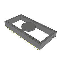 Samtec ICF-628-T-O-TR Open Frame .100" Surface Mount Screw Machine DIP Socket