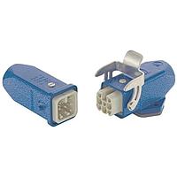 HARTING 10360080014 Heavy Duty Power Connectors Han-Kit-Ex8D Quicklock - Han Ex 8D, 8pins, straight hood, surface mount housing (IECEx Intrinsically Safe - IEC EN 60079)