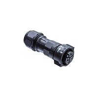Amphenol LTW CC-02BFFB-QL8MPA Standard Circular Connector X-Lok, Middle Size, Plastic, 10A, 20A, 02 pins, Female Connector, Female Contact, Straight, Push Lock, Screw-in, Field Installable, F8.0 - F10.0mm, IP68
