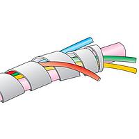 Alpha Wire SW31 BK005 Spiral Wraps 0.25 [1/4] inch Expanded I.D. Spiral Wrap PTFE, 100 ft Spool - Black