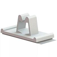 Essentra Components 22AWC350450TAB Wire Saddle Wire Saddle, Side Entry, Adhesive,.349x.672 Inside