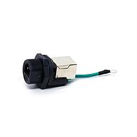 Amphenol LTW RCP-5SPFFH-SCU7002 Modular RJ, Middle Size, Plastic, 1.5A, Cat 5e, Circular, Screw Thread, Jack 180 (Horizontal), Receptacle, IP67 Unmated