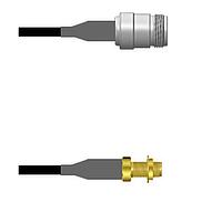 Amphenol Custom Cable Q-1W02Y0008144i RF Cable Assemblies N-SJ/SMA-SJB RG58 144I