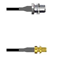 Amphenol Custom Cable Q-1T02W0003084i RF Cable Assemblies N-SJB/SMA-SJB G174 84I