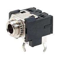 Same Sky (formerly CUI Devices) SJ1-3543 Phone Connectors audio jack, 3.5 mm, rt, stereo, through hole, 0 switches