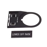 IDEC CWAM-308 Namplate LOWER-OFF-RAISE CW NAMEPLATE
