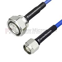 Fairview FMC0115925 Low PIM N Male to 7/16 DIN Male LSZH Jacketed Cable 0.250 Formable Low PIM Coax and RoHS Compliant