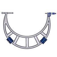 MOORE & WRIGHT MW220-07DDL Large Adjustable External Digital Micrometer (900-1000mm, 0.001mm)