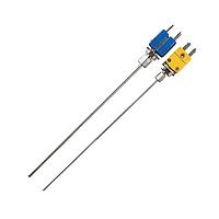 OMEGA SCXSS-125U-60-DUAL Dual Element Thermocouple Probes with Miniature Connectors (Thermocouple, E, 650 °C)