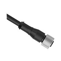 Banner Engineering MQDC-STP-506 Sensor Cables / Actuator Cables Cordset: Single Ended M12; 5-pin Straight Female; 1.83 m 4x22 Shielded Black PVC Jacket; Nickel-Plated Brass Coupling Nut