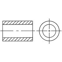 RAF Electronic Hardware 1110-4-AL Round 3/16 Rd X 5/16 X .115 ID Round Spacer