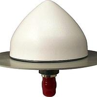 Tallysman 33-3972XF-14-01 GNSS Antenna eXtended Filtered Tri-band + L-Band  includes ground plane, N-Type Female on base antenna Connector, Conical White, No Cable