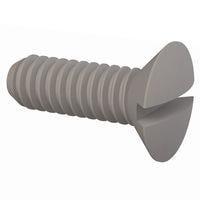 Essentra Components 50M020040L006 Slotted Countersunk 90 Slotted CSK Screw, M2 X .4 Thread, 6mm Lg