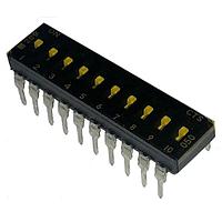 CTS Electronic Components 209-10LPST DIP Switches SPST 10 switch sections