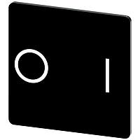 SIEMENS 3SU19000AE160QG0 Labeling Plate, O I INSCR. LABEL,BLK 27 X 27MM, SYMBOL: O  I