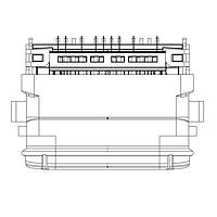 Amphenol Commercial Products 124019032112A USB Type C Connectors USB Type C RCPT SMT Mid mnt dualrow IPX4