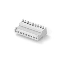 AMP Connectors - TE Connectivity 3-644563-9 Receptacle Housing FEED THRU W/TAB 9P white tin 24 AWG