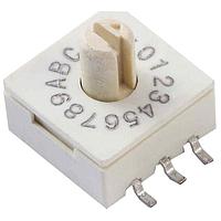 CTS Electronic Components 221AMB16R Rotary Switches 16 Pos. Gull Wing Shaft 4.32mm Ht.