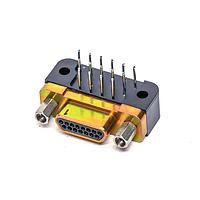 Glenair MWDM1L-15PCBRP-.190 Micro-D D-Sub Connectors 15P R/A PCB Micro-D Pin .190" Cadmium