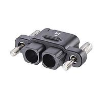 Harwin KA1-2010298F1 Wire Housings 2P FML SIL CBL HSNG W/ Thumbscrews